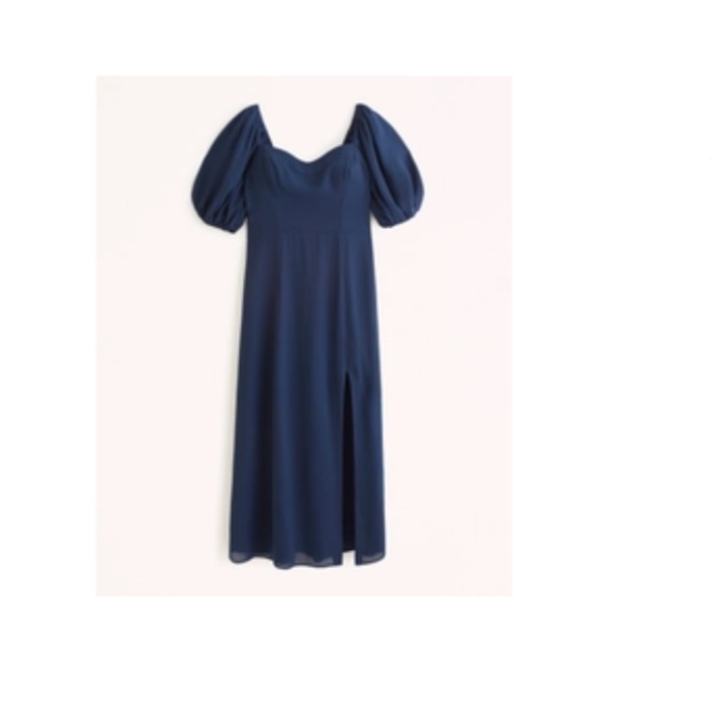 Abercrombie Puff Sleeve Midi Dress